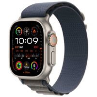 Apple Alpine Loop Band für die Apple Watch Series 1-9 / SE / Ultra (2) - 42/44/45/49 mm - Größe L - Blau