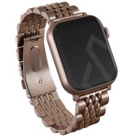 Burga Edelstahlarmband für das Apple Watch Series 1-10 / SE / Ultra (2) - 42/44/45/46/49 mm - Chic Royal - Rose Gold