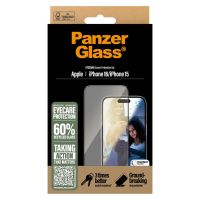 PanzerGlass Ultra Wide Fit EyeCare Screen Protector mit Applikator für das iPhone 16