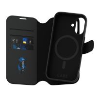 PanzerGlass CARE Tango 2-in-1 Wallet Case MagSafe für das iPhone 16 - Schwarz