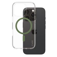 PanzerGlass CARE Urban Combat Case MagSafe für das iPhone 16 Pro - Transparent / Grün