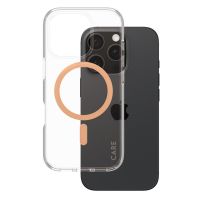 PanzerGlass CARE Urban Combat Case MagSafe für das iPhone 16 Pro - Transparent / Peach