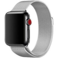 WiWu Milanaise-Armband für die Apple Watch Series 1-10 / SE / Ultra (2) - 42/44/45/46/49 mm - Silber