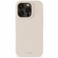 Holdit Silicone Case für das iPhone 16 Pro Max - Light Beige