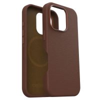 OtterBox Symmetry Cactus Leder Back Cover MagSafe für das iPhone 16 pro - Rich Adobe Brown