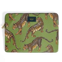 Wouf Laptop Hülle 13-14 Zoll - Laptop Sleeve - Daily Olive Leopard