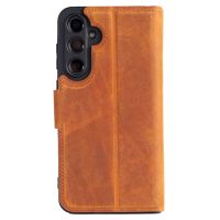 Wachikopa Multi Wallet Bookcase für das Samsung A55 - Camel