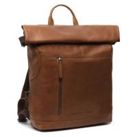 The Chesterfield Brand Liverpool Laptop Rucksack 17 Zoll - Echtes Leder - Cognac