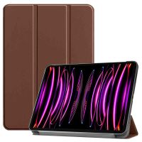 imoshion Trifold Klapphülle für das iPad Pro 12.9 (2022) / Pro 12.9 (2021) - Braun