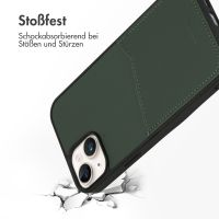 Accezz Premium Leather Card Slot Back Cover für das iPhone 14 Plus - Grün