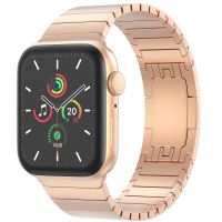 Selencia Gliederarmband aus Edelstahl für die Apple Watch Series 1-10 / SE / Ultra (2) - 42/44/45/46/49 mm - Roségold