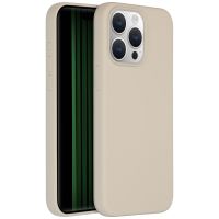 Accezz Liquid Silikoncase für das iPhone 15 Pro Max - Stone