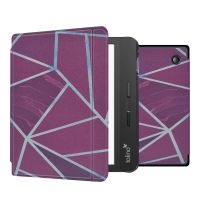 imoshion Design Slim Hard Case Sleepcover mit Stand für das Tolino Vision 5 - Bordeaux Graphic