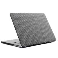 Selencia Cover mit gewebter Oberfläche für das MacBook Air 13 Zoll (2022) / Air 13 Zoll (2024) M3 chip - A2681 / A3113 - Grau