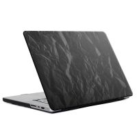 Selencia Cover mit Samtoberfläche für das MacBook Air 15 Zoll (2023) / Air 15 Zoll (2024) M3 chip - A2941 / A3114 - Schwarz