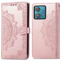 imoshion Mandala Klapphülle für das Motorola Moto G84 - Rosé gold