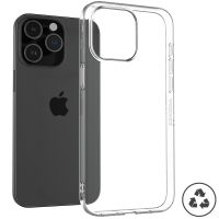 Accezz 100% recyceltes TPU Clear Cover für das iPhone 15 Pro Max - Transparent