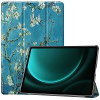 imoshion Design Trifold Klapphülle für das Samsung Tab S9 FE Plus - Green Plant