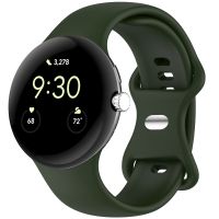 imoshion Silikonband für das Google Pixel Watch / Watch 2 / Watch 3 (41 mm) - Größe L - Dunkelgrün