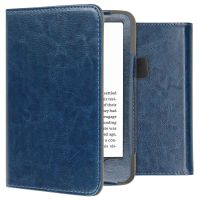 imoshion Vegan Leather Klapphülle für das Amazon Kindle (2022) 11th gen - Dunkelblau