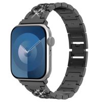 Selencia Sparkle Armband für die Apple Watch Series 1-9 / SE - 38/40/41 mm / Series 10 - 42 mm - Schwarz