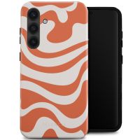 Selencia Vivid Back Cover für das Samsung Galaxy S24 Plus - Dream Swirl Orange