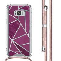 imoshion Design Hülle mit Band für das Samsung Galaxy S8 - Bordeaux Graphic