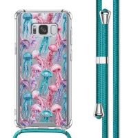 imoshion Design Hülle mit Band für das Samsung Galaxy S8 - Jellyfish Watercolor