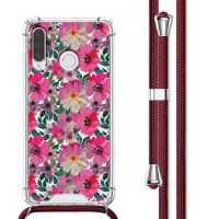 imoshion Design Hülle mit Band für das Huawei P30 Lite - Flower Water