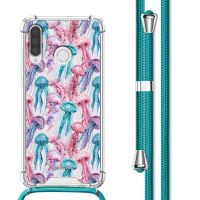 imoshion Design Hülle mit Band für das Huawei P30 Lite - Jellyfish Watercolor