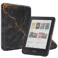 imoshion Design Klappbare Klapphülle für das Kobo Clara Colour / Kobo Clara BW - Black Marble