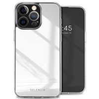 Selencia Mirror Back Cover für das iPhone 15 Pro Max - Hülle mit Spiegel - Silber