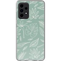 imoshion Design Hülle Samsung Galaxy A52(s) (5G/4G) - Leaves Line-Art