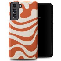 Selencia Vivid Back Cover für das Samsung Galaxy S21 FE - Dream Swirl Orange