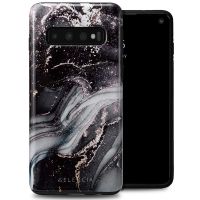 Selencia Vivid Back Cover für das Samsung Galaxy S10 - Chic Marble Black