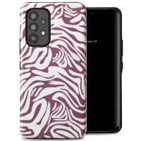 Selencia Vivid Back Cover für das Samsung Galaxy A53 - Trippy Swirl Dark Rose