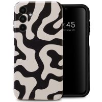 Selencia Vivid Back Cover für das Samsung Galaxy A15 (5G/4G) - Art Wave Black