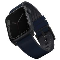 Uniq Straden Wasserdichtes Lederarmband für die Apple Watch 1-9 / SE / Ultra (2) – 42/44/45/49 mm – Preußischblau