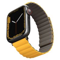Uniq Revix doppelseitiges Armband für die Apple Watch 1-9 / SE / Ultra (2) – 42/44/45/49 mm – Senf/Khaki