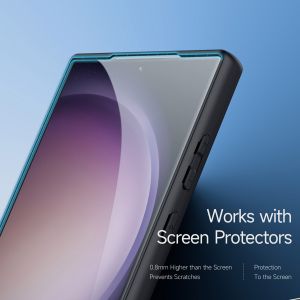 Accezz Screen Protector aus gehärtetem Glas für das Samsung Galaxy S24 Ultra  - Transparent