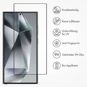 Accezz Screen Protector aus gehärtetem Glas für das Samsung Galaxy S24 Ultra  - Transparent