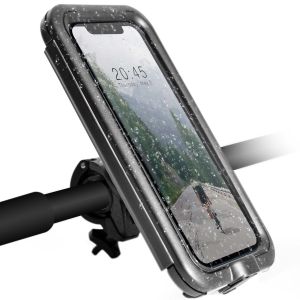 Accezz Handyhalterung Pro Fahrrad für das iPhone 11 Pro Max - universell -  mit Gehäuse - schwarz