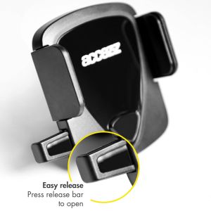 Accezz Handyhalterung Auto für das iPhone 12- verstellbar- universell-  Lüftungsgitter- schwarz