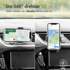 Accezz ﻿Handyhalterung Auto für das Samsung Galaxy S21 Ultra - Kabelloses  Ladegerät - Lüftungsgitter - Schwarz