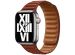 Apple Leather Link für die Apple Watch Series 1-9 / SE - 38/40/41 mm / Series 10 - 42 mm - Größe M/L - Umber