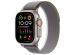 Apple Trail Loop Band für das Apple Watch Series 1-9 / SE / Ultra (2) - 42/44/45/49 mm - Größe S/M - Grün / Grau