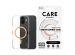 PanzerGlass CARE Urban Combat Case MagSafe für das iPhone 16 - Transparent / Peach