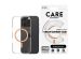 PanzerGlass CARE Urban Combat Case MagSafe für das iPhone 16 Pro - Transparent / Peach