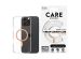 PanzerGlass CARE Urban Combat Case MagSafe für das iPhone 16 Pro Max - Transparent / Peach