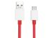 OnePlus Originales USB-A-zu-USB-C-Kabel 10 A – 100 Watt – 1 Meter – Rot